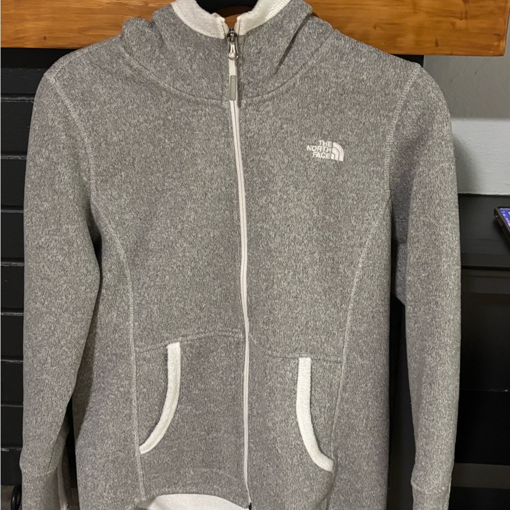 The North Face Women's Heather Gray Zip-Up Jacket